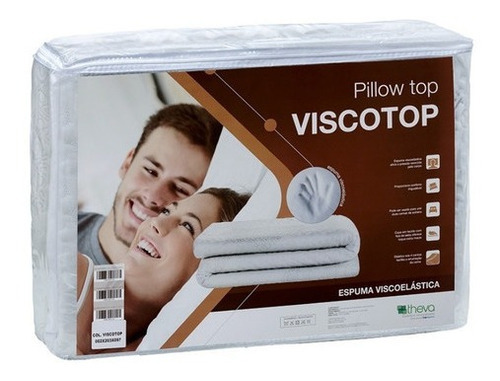 Pillow Top Viscoelastico Espuma Nasa P/ Queen Viscotop