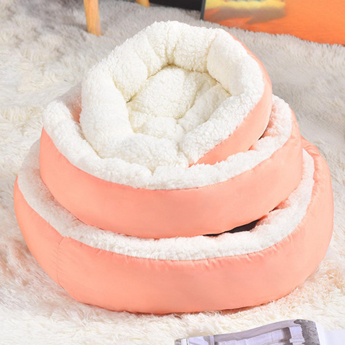 Almohadilla Redonda Para Dormir Para Gatos, Cojín 50cm Rosa