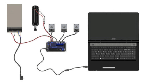 Placa controladora USB Grbl para motor de passo de 3 eixos