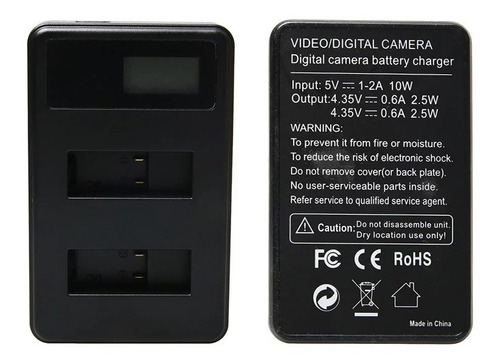 Gopro Cargador + 2 Batería Gopro Hero 5 6 7 8