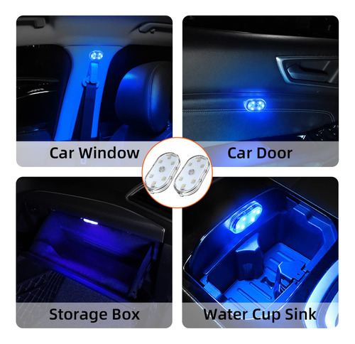 Luces Led Interiores Automóvil, Recargables Usb, Accesorios
