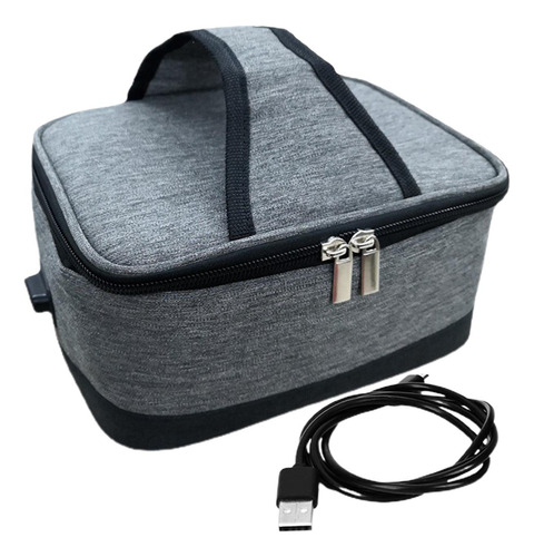 Contenedor De Fiambrera Usb, Fiambrera Con Calefacción Gris