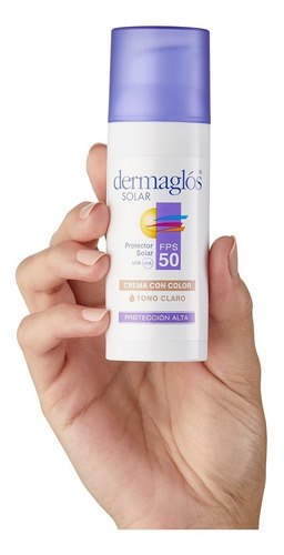 Dermaglos Protector Solar Fps 50 facial 50g Tono Claro
