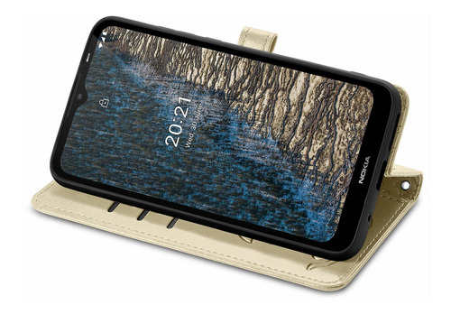 Funda Con Tapa Tipo Cartera Sd62 Para Nokia C10/c20