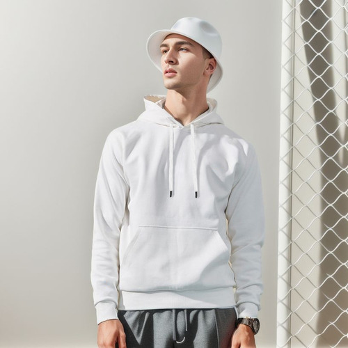 Sudadera Para Hombre Con Gorro Ajustable Moderno