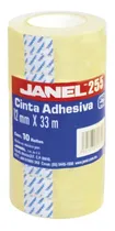 Comprar 10pz Cinta Adhesiva Janel Transparente 12mm X 33m Rollo