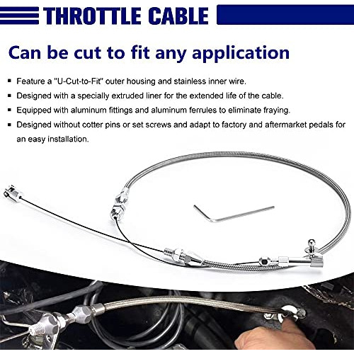Cable Del Acelerador Hitech De 24 De Acero Inoxidable ...