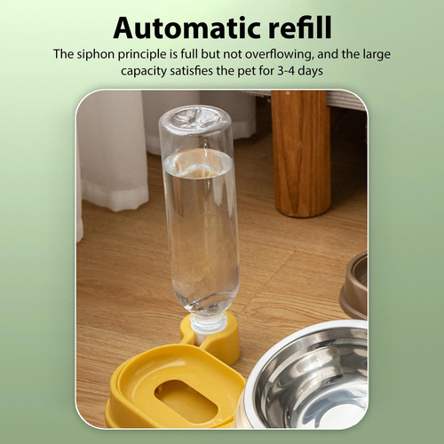 Cat Water And Food Bowl Cat Food Dishes Snail Shape 16-degre