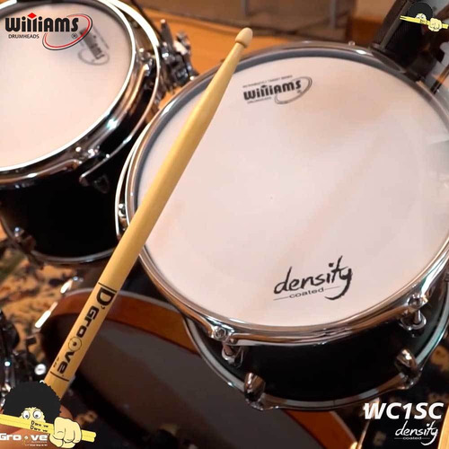 Imagem 2 de 6 de Pele De Caixa/surdo Williams Density Wc1sc Porosa C/ Anel 14