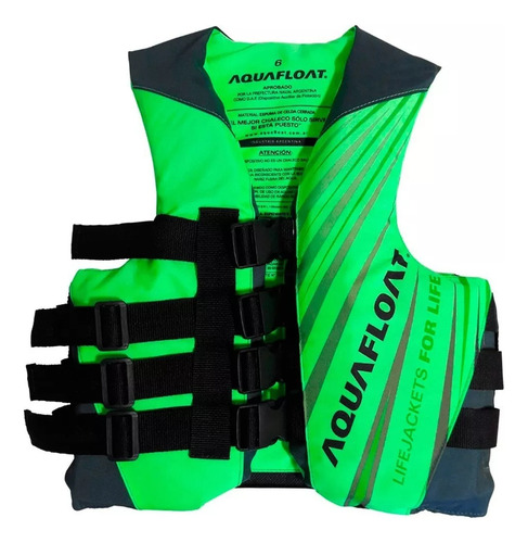 Chaleco Agu Aquafloat Usado Talle 2 Y 3 Verde Y Naranja (Usado)