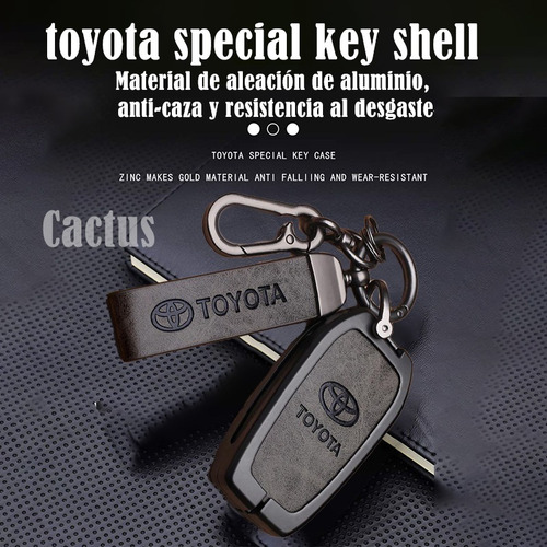 Funda Zinc Llave Toyota Rav4 Co-rolla Chr Prius Camry 4boton