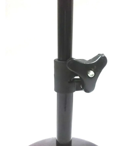Imagen 2 de 4 de Soporte Micrófono Recto Para Mesa Base Plato Mecanizada
