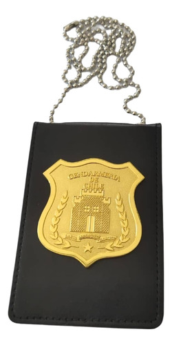 Porta Identificación Con Placa  Gendarmería De Chile