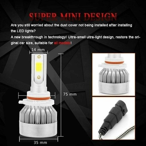 Kit Super Led 6k Lúmenes Par Xenon H4h1h7