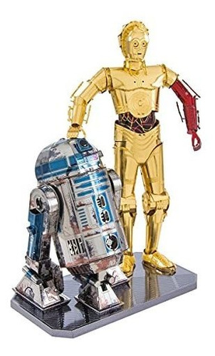 Kit Modelo Metálico Star Wars R2-d2 Y C-3po.