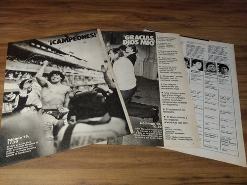 (i121) Boca Juniors Campeon * Clippings Revista 7 Pgs * 1981