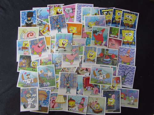 Lote Com 61 Figurinhas Do Bob Esponja 2006 - A6