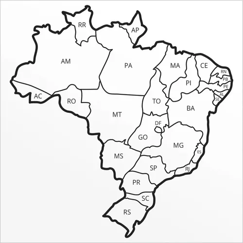 Adesivo Mapa Do Brasil - Mapa De Viagens