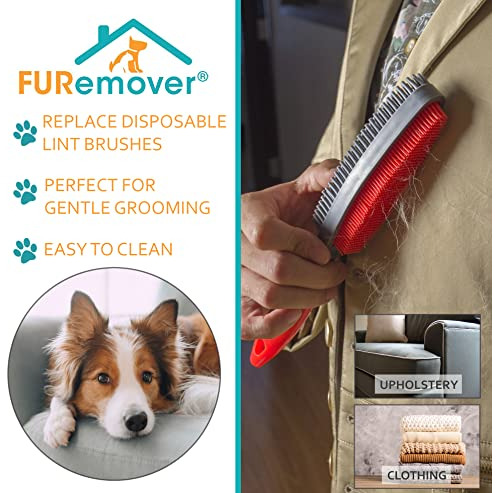 Furemover Duo, 2 Caras, Cepillo Múltiple Para Perros, Cepil