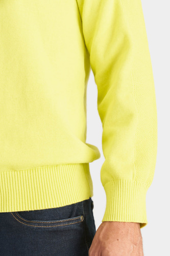 Vélez Sweater Tejido En Algodón Hombre Verde Limon