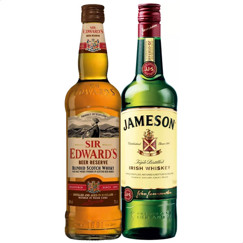 Whisky Jameson Irlandes + Sir Edwards Beer Reserve 750ml 