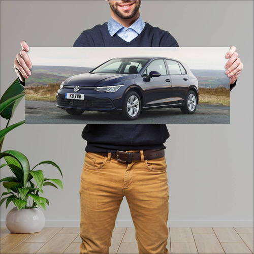 Cuadro 30x80cm Auto 2020 Volkswagen Golf Uk