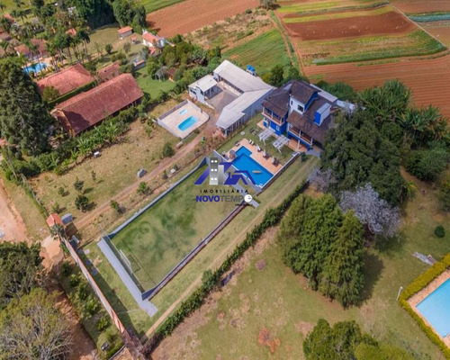 Imagem 4 de 30 de Ótima Chácara A Venda Em Cotia Com 5 Dorms/2sts + Campo Gramado E Piscina - Ch00055 - 71058730