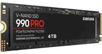 Comprar Disco Solido Ssd Samsung 990 Pro 4tb Pcie 4.0 7450 Mbs Nvme Color Negro