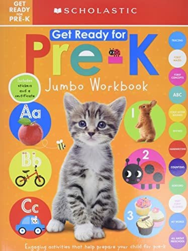 Book : Get Ready For Pre-k Jumbo Workbook Scholastic Early.