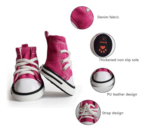 Sapatos Para Animais De Estimação, 4 Unidades/conjunto De Bo