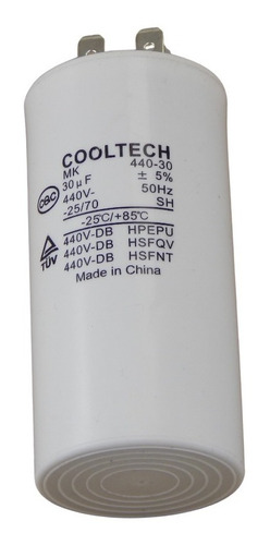 Capacitor 5 Mf Cooltech  440v Para Aire Acondicionado 