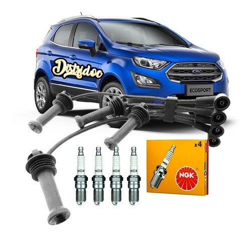 Kit Cables Motorcraf+bujias Ecosport Fiesta Focus Sigma Kine