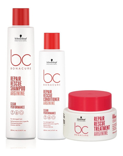 Pack Schwarzkopf Bc Peptide Repair Shampoo + Acond+ Masque