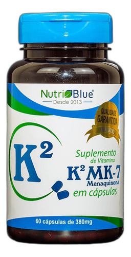 Suplemento Em Cápsulas Vitamina K2 Nutriblue Kit 2un