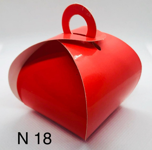 Imagem 1 de 11 de 60 Caixinhas Para Bem Casado Lembrancinha Cor Vermelho