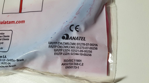 Imagem 5 de 9 de Kit 10 Cabo Patch Cord Furukawa Gigalan Cat6 1,5mt 35123602