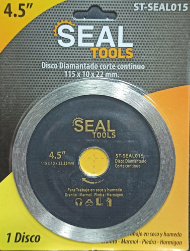 Disco Diamantado 4'' X 1/2'' Continuo Seal Tools