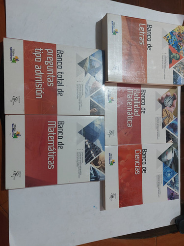 Libro Colección Banco De Preguntas Nivel San Marcos 5 Libros (Usado)