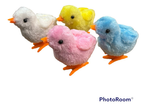 Imagen 2 de 5 de Pollito A Cuerda Super Economico Pack X 5 Unidades