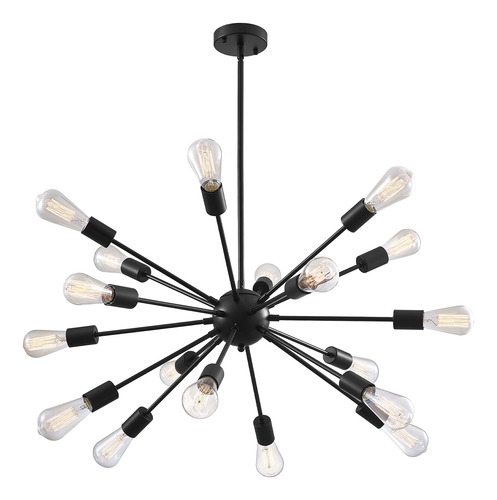 Cottmic Sputnik Candelabros Negros, Moderno De 18 Luces De G