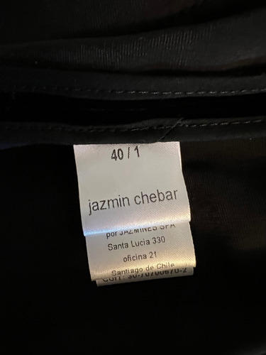 Jazmin Chebar Saco Magic Terciopelo Y Seda Strass Cosmic