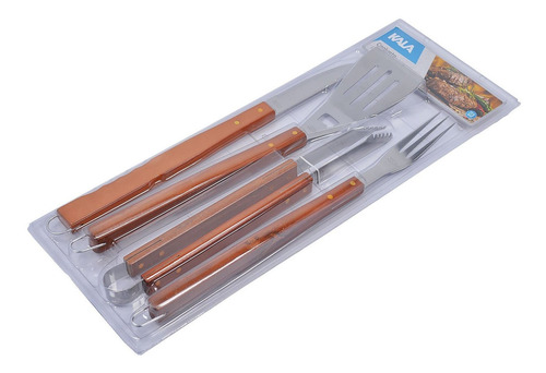 Kit Para Churrasco Com 4 Peças Kala