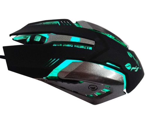 Mouse Gamer Tinji Tj-7 Optico 1600 Dpi Usb Led 6 Botones