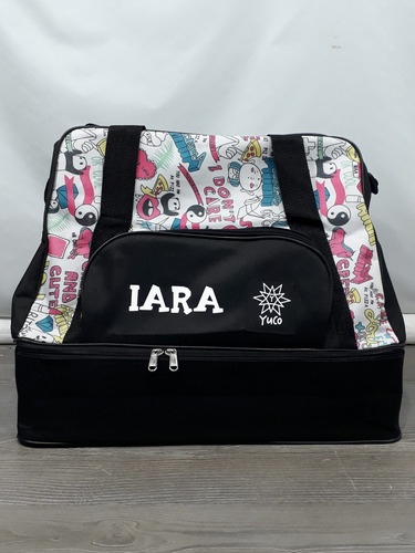 Imagen 2 de 3 de Bolso Patin Cajón Estampado Yuco + Cubrebota + Personalizado