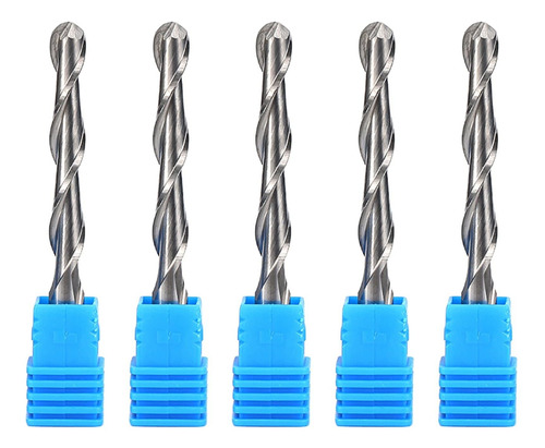 Broca Fresado Cnc 0.157 In Punta Carburo Espiral Recortada 5