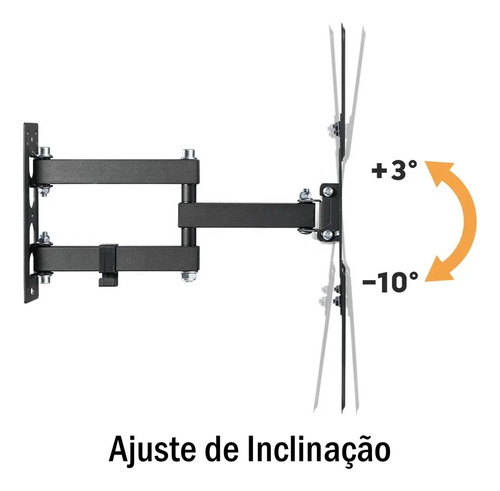 Suporte Para Tv Parede Tri-articulado 24 28 32 39 43 49 50 55 Polegadas