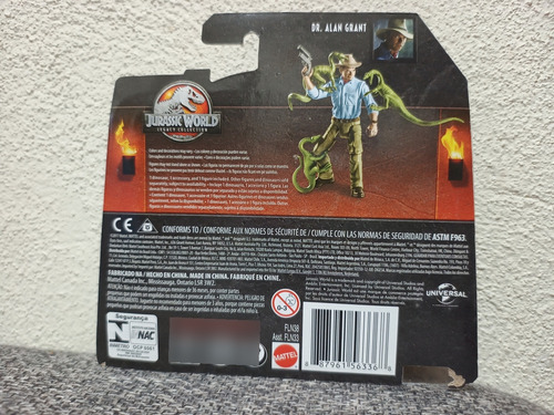Dr. Alan Grant Jurassic World Legacy Collection Mattel (Usado)
