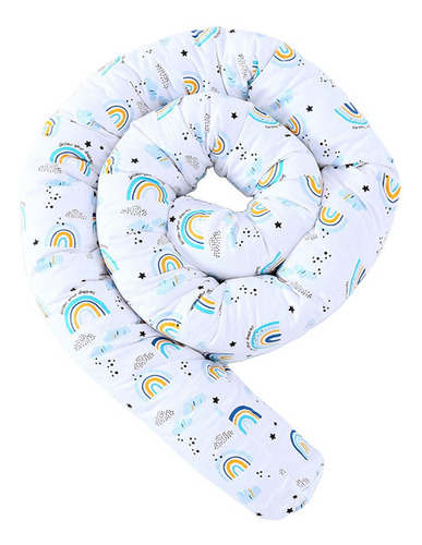 250cm Cuna Parachoques Almohada Guardería Trenzada Niños