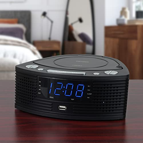 Pacote Jensen: Leitor De Cd Estéreo Com Relógio Am/fm Duplo