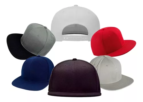 7 Gorras Planas Snack Pack Escoje Los Colores Original